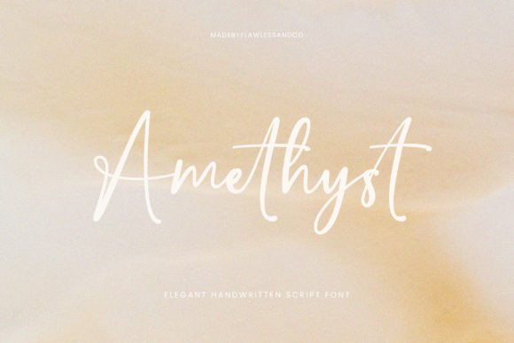 Amethyst: Crafting Elegance with a Handwritten Script