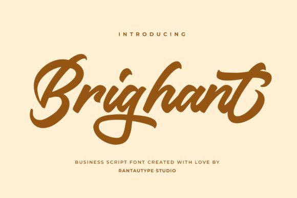 Brighant: A Modern Typeface for Standout Branding