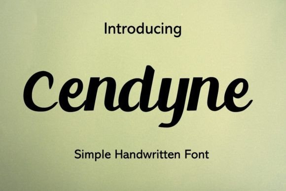 Cendyne: Where Handwritten Charm Meets Modern Design