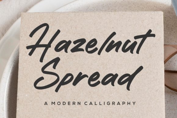 Hazelnut Spread: A Handwritten Font for Authentic Designs
