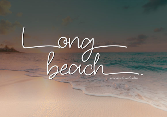Long Beach: Crafting Authenticity with a Script Font