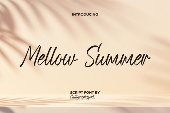 Mellow Summer: A Fresh Take on Handwritten Typography