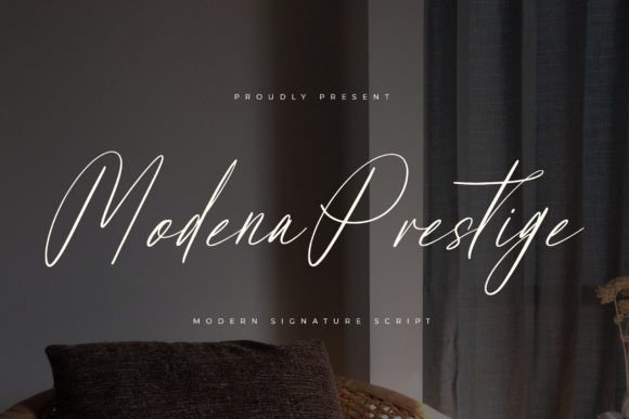 Modena Prestige: The Modern Signature Script for Luxury Projects