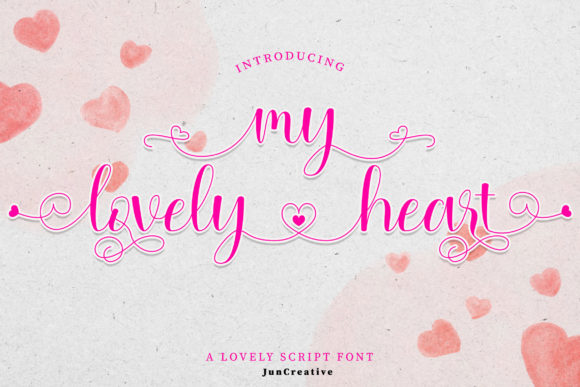 My Lovely Heart: A Script Font for Elegant and Modern Designs