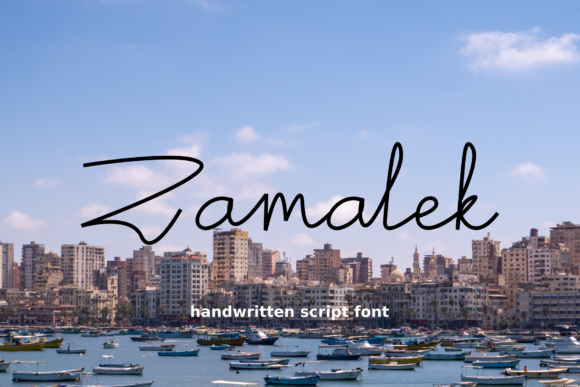 Zamalek: A Handwritten Script Font for Authentic Design